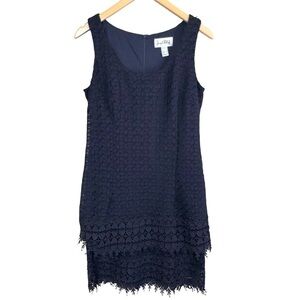 Joseph Ribkoff Crochet Lace Dress Cruise Wedding Guest Boho US Size 10